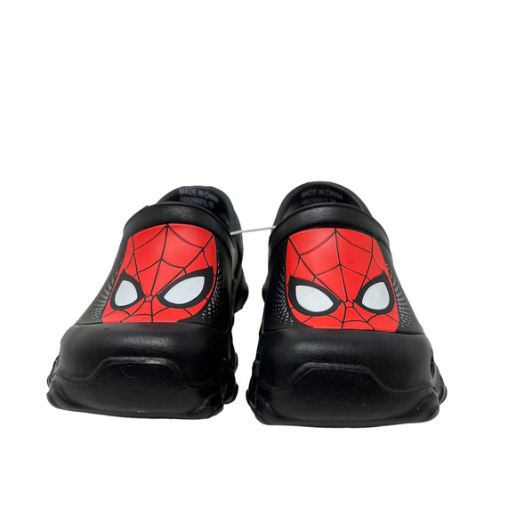 Marvel Ultimate Spider-Man Shoes Child Size 5-6 Black with Red Spider-Man Logo - Picture 3 of 7